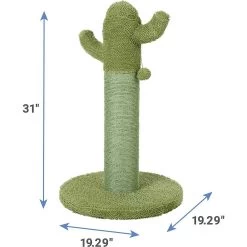 Frisco Cactus Cat Scratching Post & Frisco Taco Plush Cat Toy With Catnip -Frisco 303382 PT2. AC SS1800 V1623047852