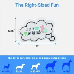 Frisco Easter Message Bubble Plush Squeaky Dog Toy 5 Frisco Easter Message Bubble Plush Squeaky Dog Toy -Frisco 304980 PT1. AC SS1800 V1642440935