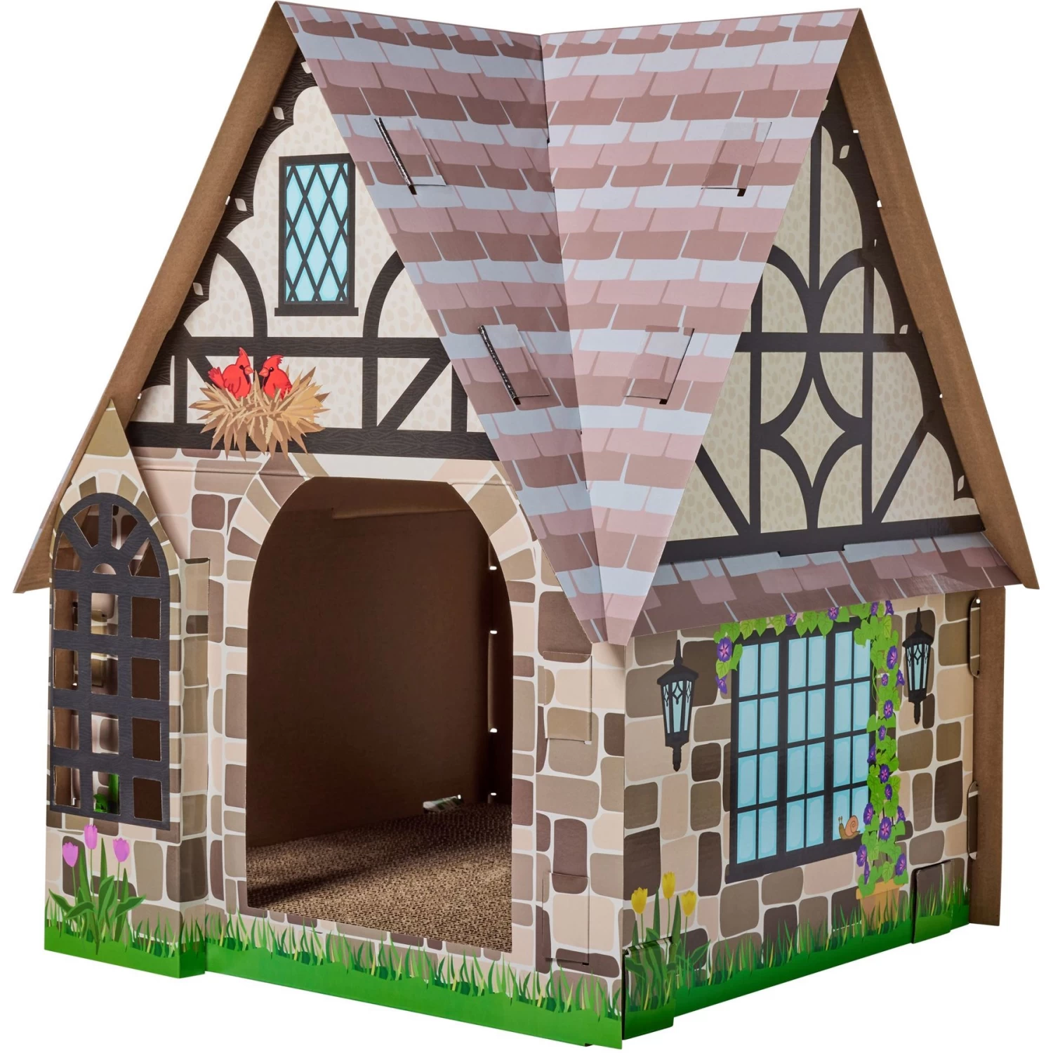 Frisco Tudor House Cardboard Cat House 1 Frisco Tudor House Cardboard Cat House
