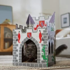 Frisco Castle Cardboard Cat House, 2-Story -Frisco 308822 PT4. AC SS1800 V1688677261