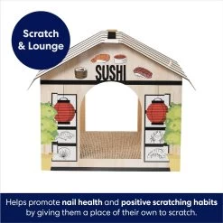Frisco Sushi Shop Cardboard Cat House -Frisco 308827 PT2. AC SS1800 V1678125453
