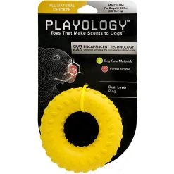 Frisco Cow Plush Squeaky Dog Toy & Playology Scented Dual Layer Ring Dog Toy -Frisco 319488 PT4. AC SS1800 V1630619177