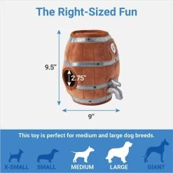 Frisco Beer & Keg Plush Squeaky Dog Toy, 4 Count 6 Frisco Beer & Keg Plush Squeaky Dog Toy, 4 Count -Frisco 327047 PT2. AC SS1800 V1648563981