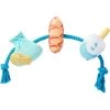 Frisco Hanukkah Celebration Plush With Rope Squeaky Dog Toy