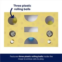 Frisco Cheese Interactive Maze Cardboard Cat Toy Box With Catnip 8 Frisco Cheese Interactive Maze Cardboard Cat Toy Box With Catnip -Frisco 506106 PT2. AC SS1800 V1671551751