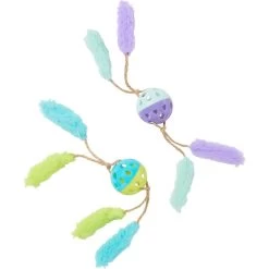 Frisco Fabric & Play Plastic Balls Cat Toy