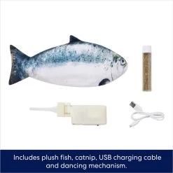 Frisco Interactive Flopping Fish Electronic Cat Toy With Catnip -Frisco 632798 PT2. AC SS1800 V1691073666