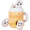 Frisco Halloween Fall Latte Hide & Seek Puzzle Plush Squeaky Dog Toy