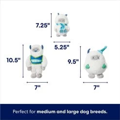 Frisco Holiday Friendly Yetis Plush Squeaky Dog Toy -Frisco 739862 PT1. AC SS1800 V1695045328