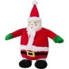Frisco Holiday Santa On Vacation 2-in-1 Plush Squeaky Dog Toy