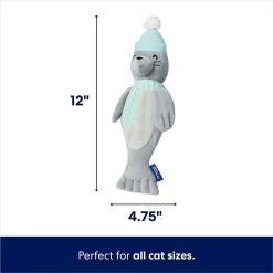 Frisco Holiday Interactive Flopping Seal Electronic Cat Toy With Catnip -Frisco 740102 PT1. AC SS1800 V1695046045