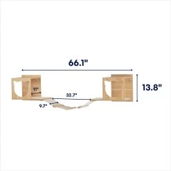 Frisco Cushioned Wall Mounted Cat Wall Shelf & Frisco Cat Silhouette With Bridge Wall Mounted Cat Wall Shelves -Frisco 785550 PT7. AC SS1800 V1677600275