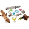 Frisco Forest Friends Plush, Rope & TPR Variety Pack Dog Toy