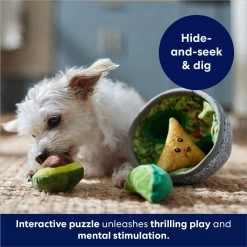 Frisco Guacamole Hide & Seek Puzzle Plush Squeaky Dog Toy & ZippyPaws Burrow Squeaky Hide & Seek Plush Dog Toy, Hedgehog Den -Frisco 933622 PT5. AC SS1800 V1693327975