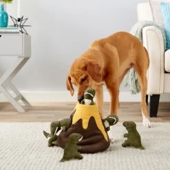 Frisco Volcano Hide & Seek Puzzle Plush Squeaky Dog Toy & Frisco Trash Can & Raccoons Hide & Seek Puzzle Plush Squeaky Dog Toy -Frisco 962054 PT4. AC SS1800 V1694783953