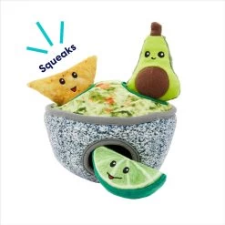 Frisco Trash Can & Raccoons Hide & Seek Puzzle Plush Squeaky Dog Toy & Frisco Guacamole Hide & Seek Puzzle Plush Squeaky Dog Toy -Frisco 962062 PT7. AC SS1800 V1694783037