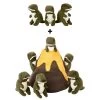 Frisco Volcano Hide & Seek Puzzle Plush Squeaky Dog Toy Refills, 3 Count & Frisco Volcano Hide & Seek Puzzle Plush Squeaky Dog Toy