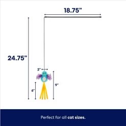 Frisco Fabric Teaser Wand Cat Toy & Frisco Bird With Feathers Teaser Wand Cat Toy With Catnip -Frisco 962094 PT6. AC SS1800 V1694782977