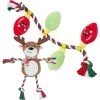 Frisco Holiday Reindeer Plush With Rope Squeaky Dog Toy & Frisco Holiday Lights Plush With Rope Squeaky Dog Toy