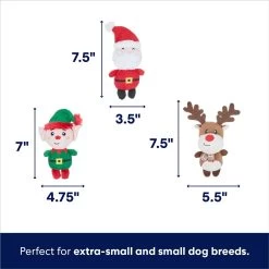 Frisco Holiday Santa's Helpers Plush Squeaky Dog Toy, 3 Count & Frisco Holiday Lights Plush With Rope Squeaky Dog Toy 9 Frisco Holiday Santa's Helpers Plush Squeaky Dog Toy, 3 Count & Frisco Holiday Lights Plush With Rope Squeaky Dog Toy -Frisco 986206 PT2. AC SS1800 V1698258116